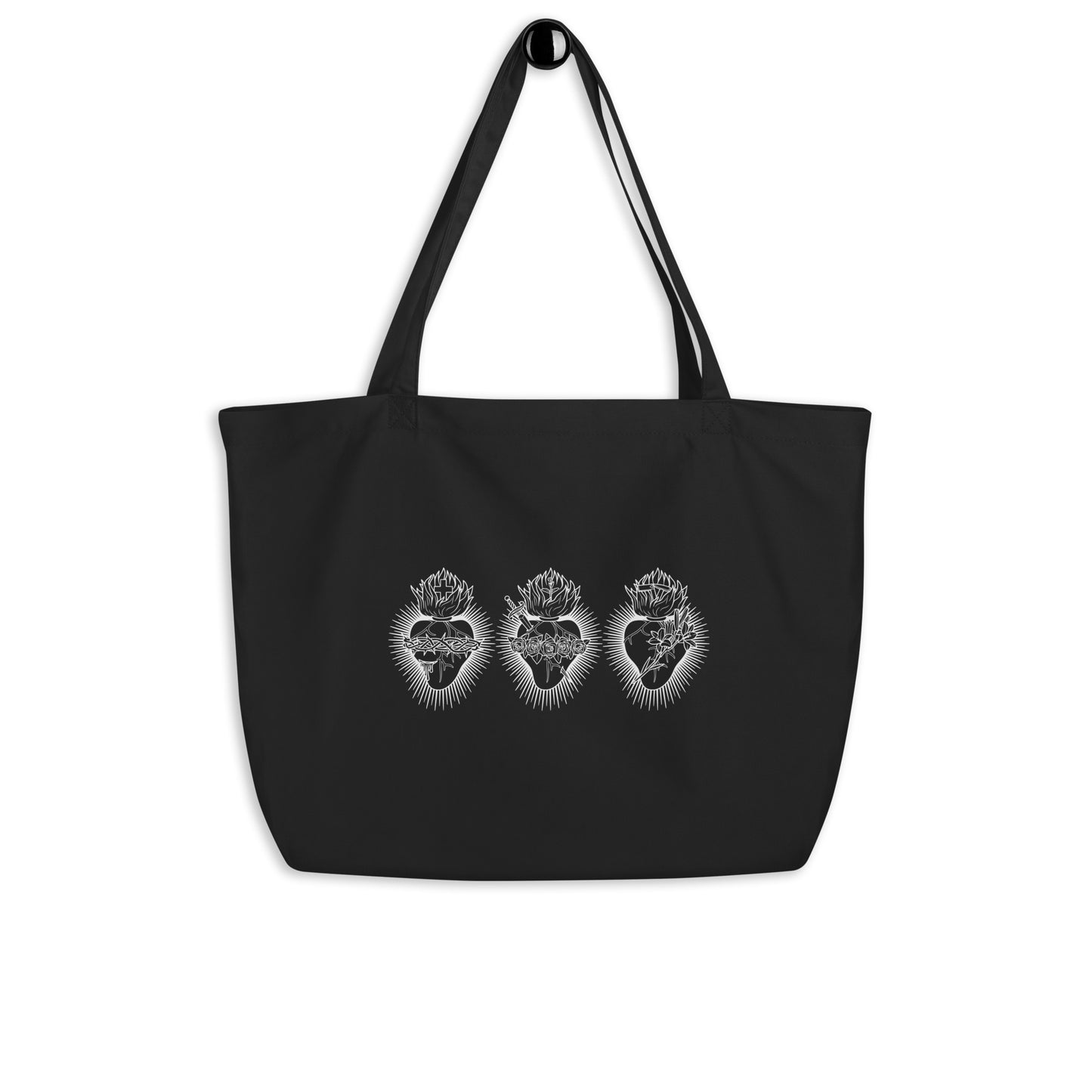 SACRED HEARTS - Large Organic Tote Bag