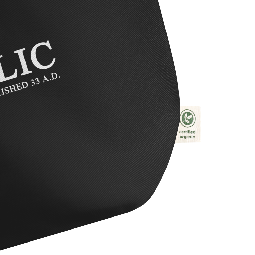 CATHOLIC - Large Organic Tote Bag