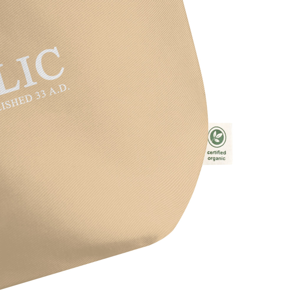 CATHOLIC - Large Organic Tote Bag