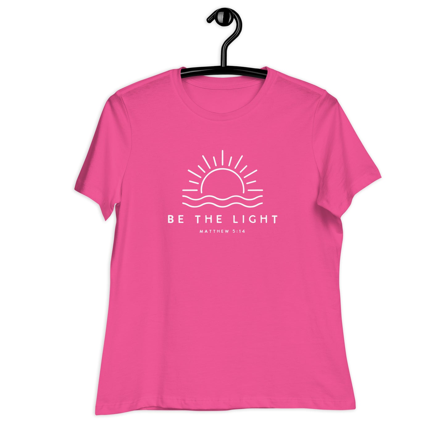 BE THE LIGHT - MATTHEW 5:14 - Women's Relaxed T-Shirt