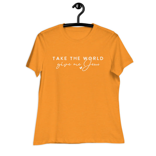 TAKE THE WORLD - Women's Relaxed T-Shirt