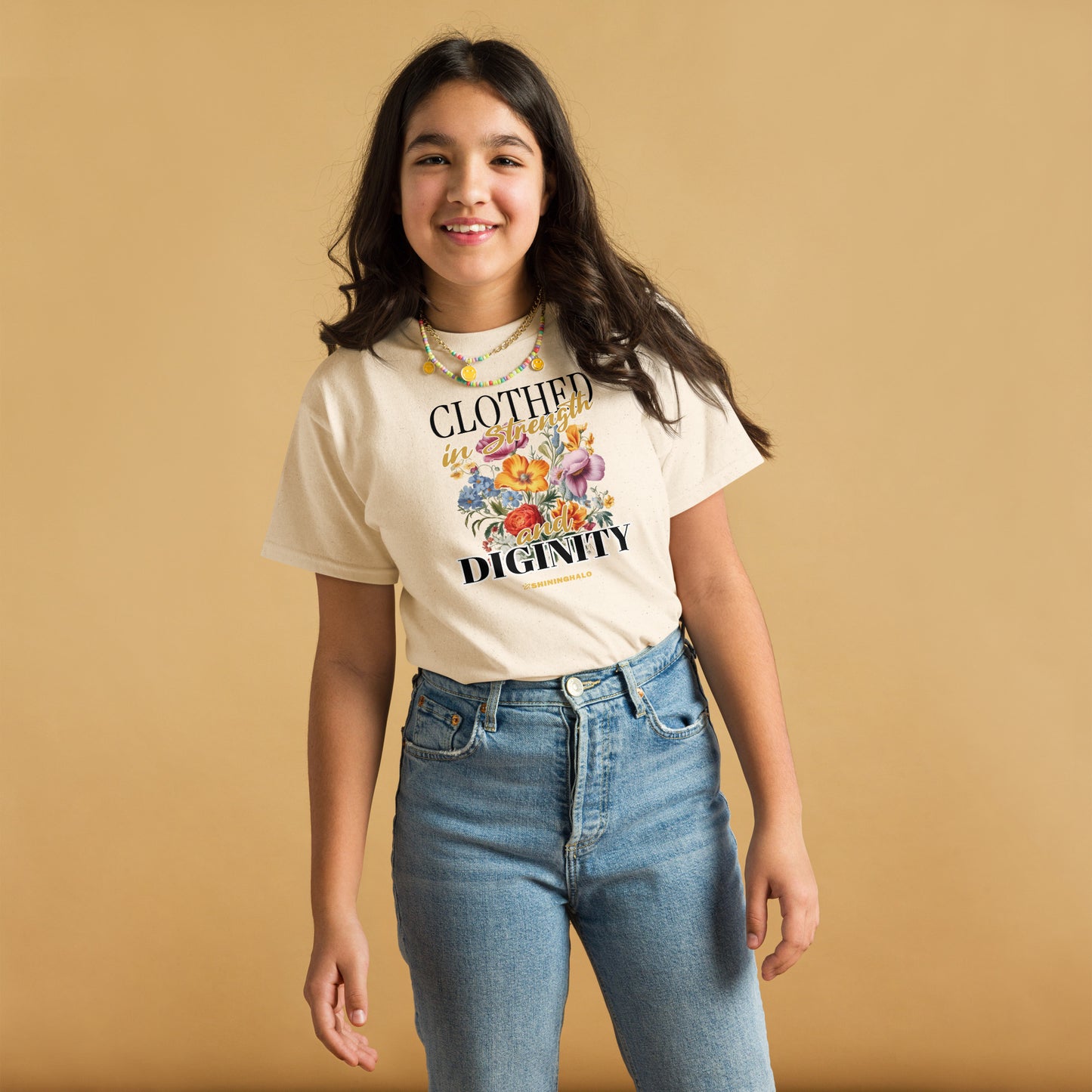 CLOTHED IN STRENGTH AND DIGNITY - Youth T-Shirt