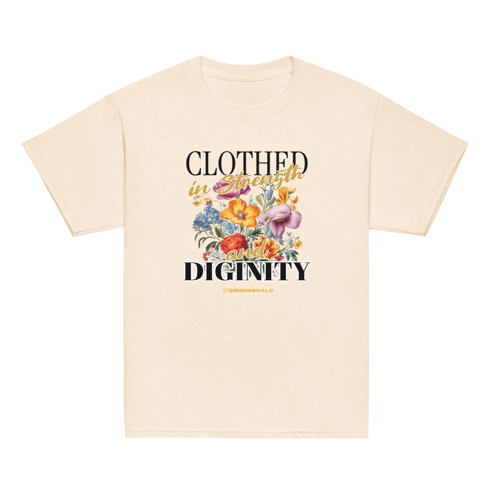 CLOTHED IN STRENGTH AND DIGNITY - Youth T-Shirt